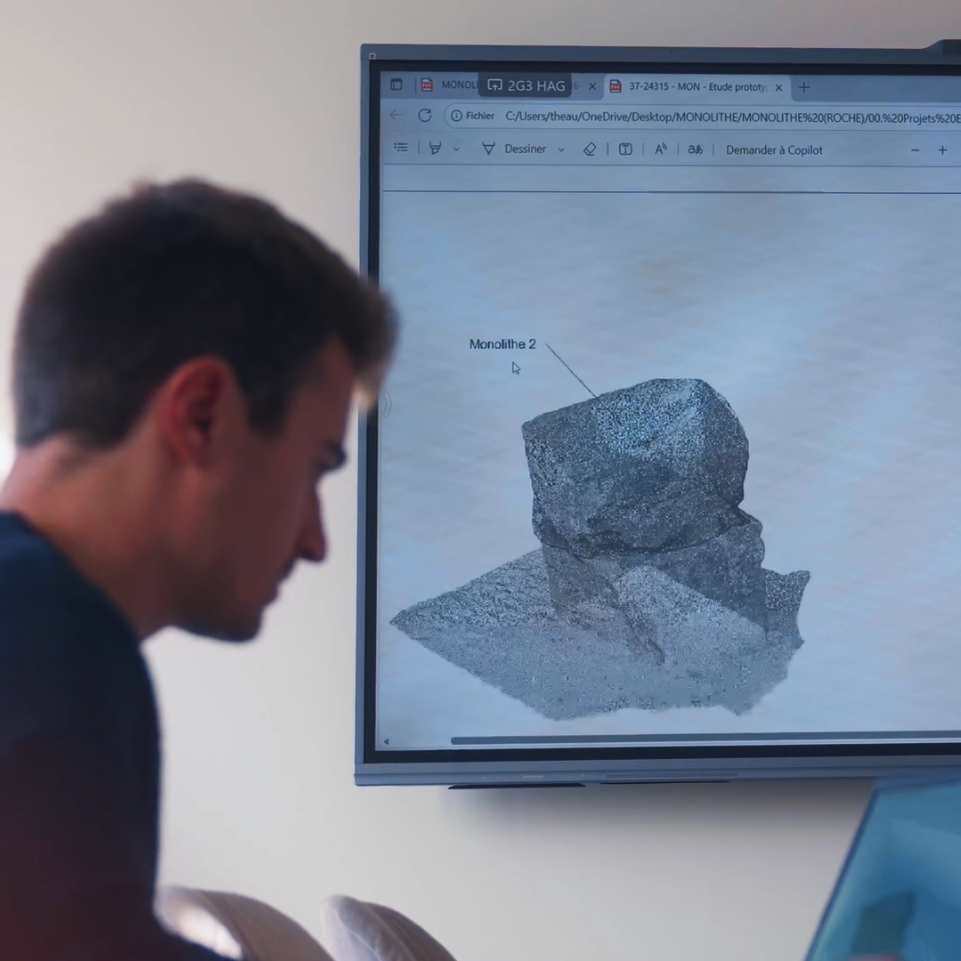 Étude d’exécution sur ordinateur pour un projet Monolithe